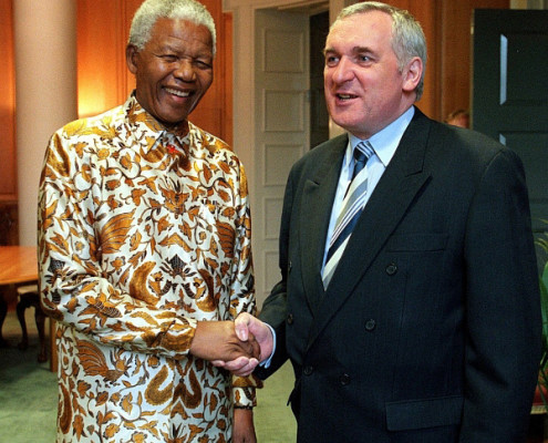 Nelson Mandela and Bertie Ahern