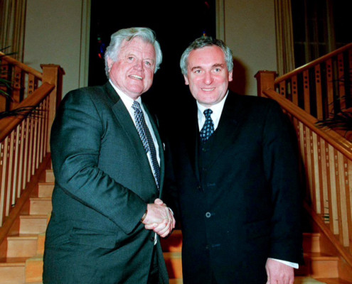 Ted Kennedy and Bertie Ahern