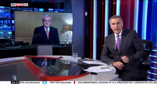 Bertie Ahern discussing Brexit on Sky News