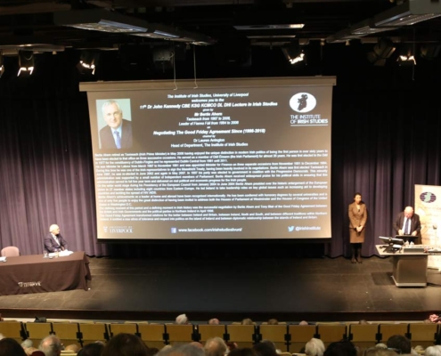 Bertie Ahern at the Institute of Irish Studies University of Liverpool - 22 Nov 2018