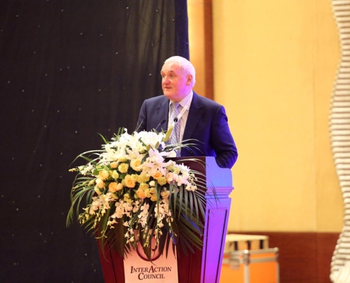 Bertie in Beijing at the Inter-Action Council Plenary meeting September 2018