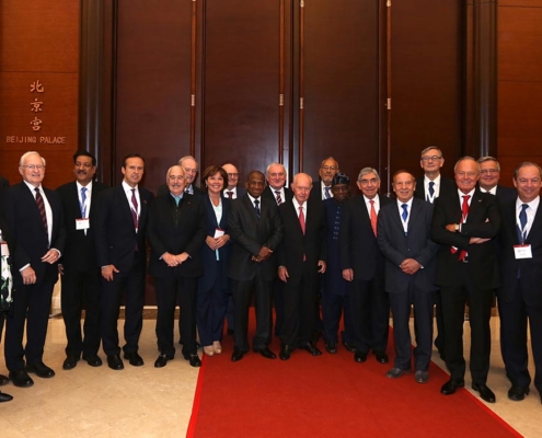 Members of the Inter Action Council at Beijing Palace - September 2018