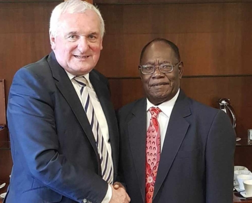 Bertie Ahern & Vice President Mr Raymond Masono of Bougainville