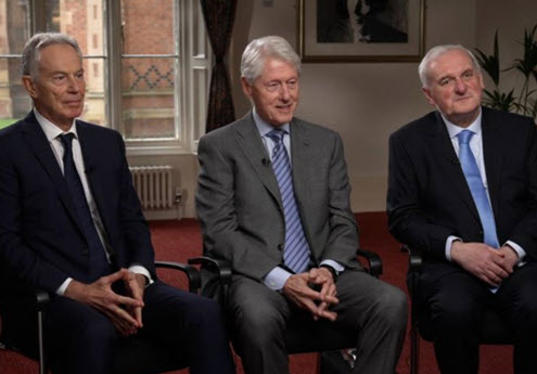 CNN: Tony Blair, Bill Clinton and Bertie Ahern reunite 25 years after bringing peace to Northern Ireland – 17 April 2023