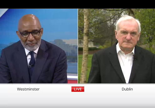 Bertie Ahern and Trevor Phillips Interview on Sky News UK re the 25th Anniversary of the Good Friday Agreement - May 2023