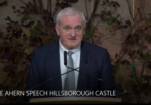 Bertie Ahern speech at Hillsborough Castle -25th Anniversary of the Good Friday Agreement - May 2023