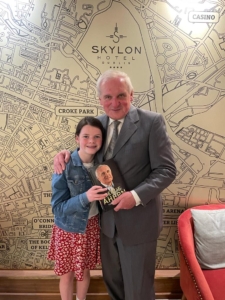 Bertie Ahern with Cara Darmody at Skylon Hotel Dublin - June 2023