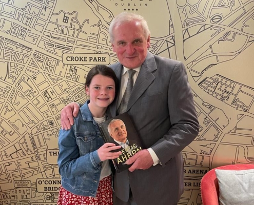 Bertie Ahern with Cara Darmody at Skylon Hotel Dublin - June 2023