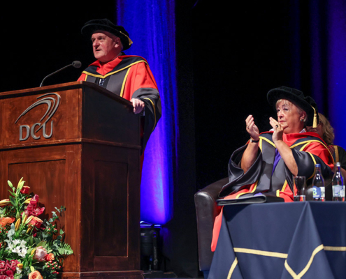Honorary Conferring at DCU - Bertie Ahern and Monica Mc Williams 2th-March-2023_Img 1