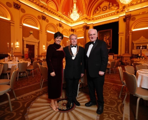 Bertie Ahern at the CIARB annual dinner with Peter O'Malley and Jennifer Crowther