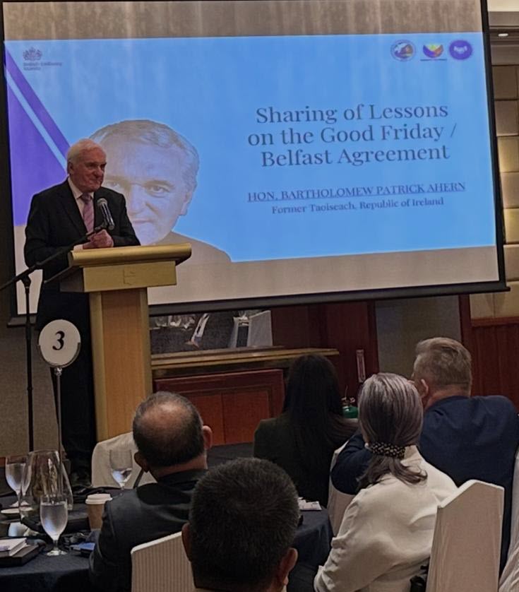 Remarks by Bertie Ahern on Sharing of Lessons of the Belfast Good Friday Agreement in Manila